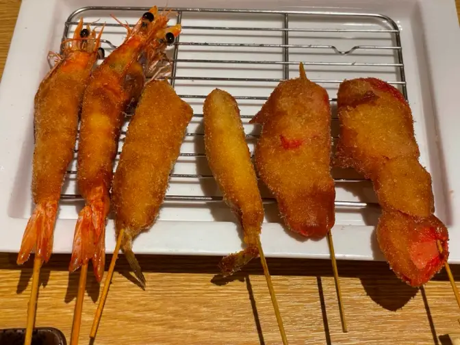 쿠시카츠 아게텐카 일본 오사카 쿠시카츠 꼬치튀김 맛집
